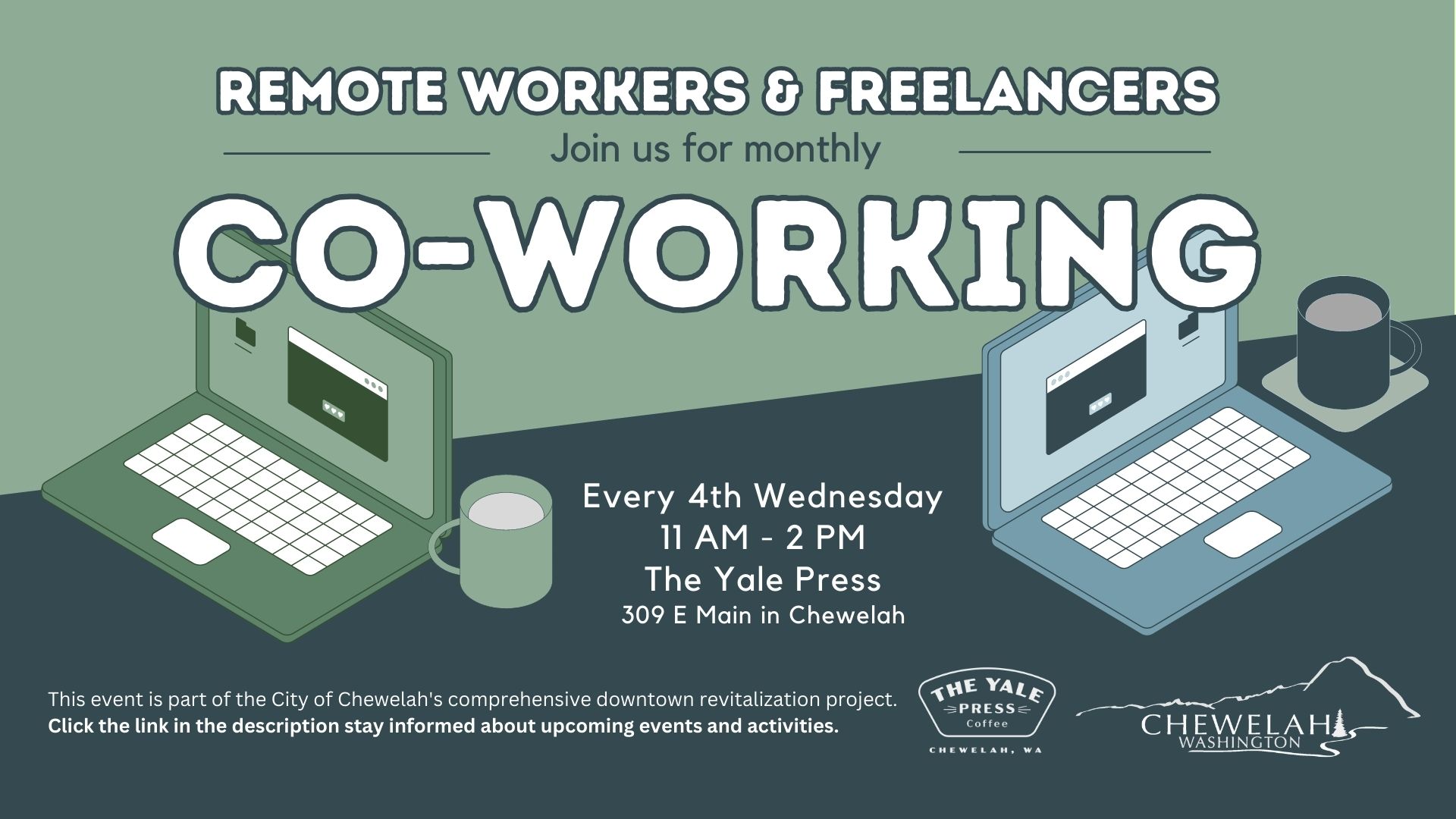 Monthly CoWorking at Yale Press Chewelah Chamber of Commerce